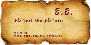 Böbel Benjámin névjegykártya